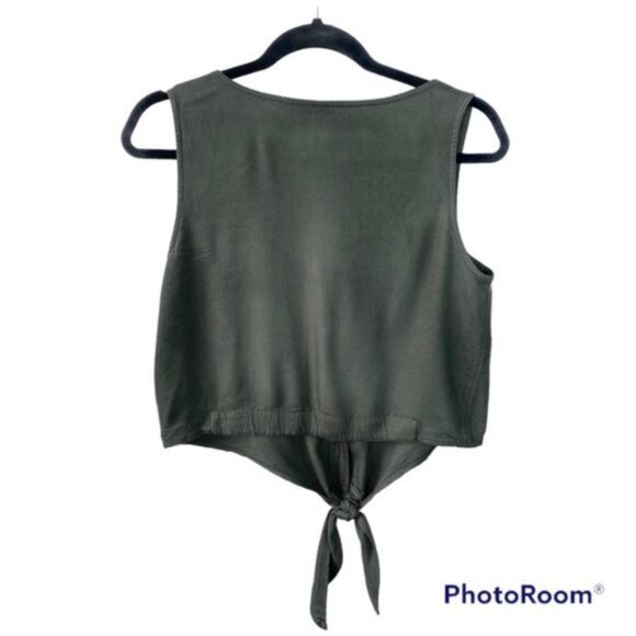 NWOT Japna Handmade Safari Green Tank Top - Picture 10 of 13